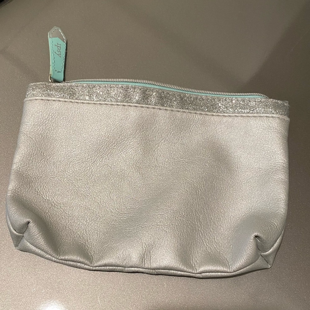 Silver Cosmetic Bag